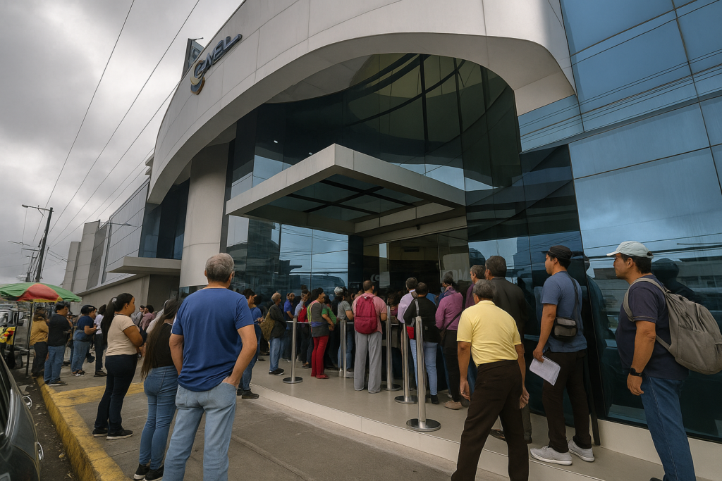 Usuarios de CNEL denuncian aumento en la tarifa eléctrica facturas llegan con valores hasta seis veces más altos