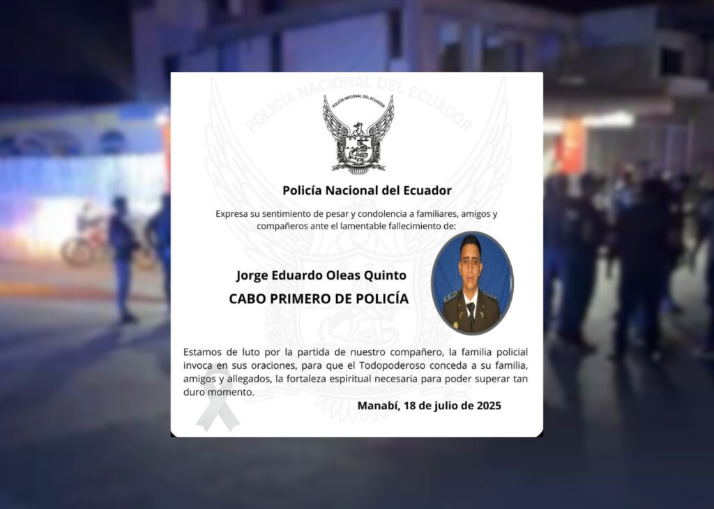 Asesinado la noche de este jueves en Manta era un policía; había salido de trabajar en la masacre de Montecristi