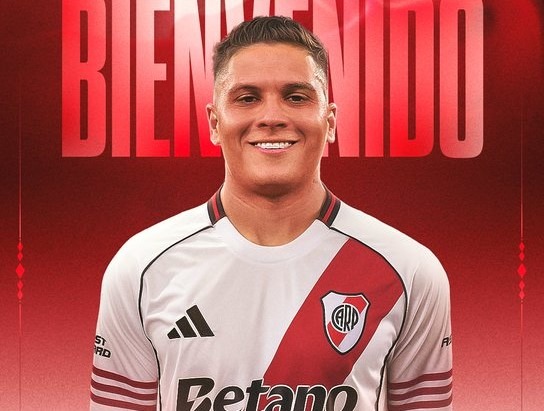 Juan Fernando Quintero vuelve a River Plate con un contrato hasta el 2026