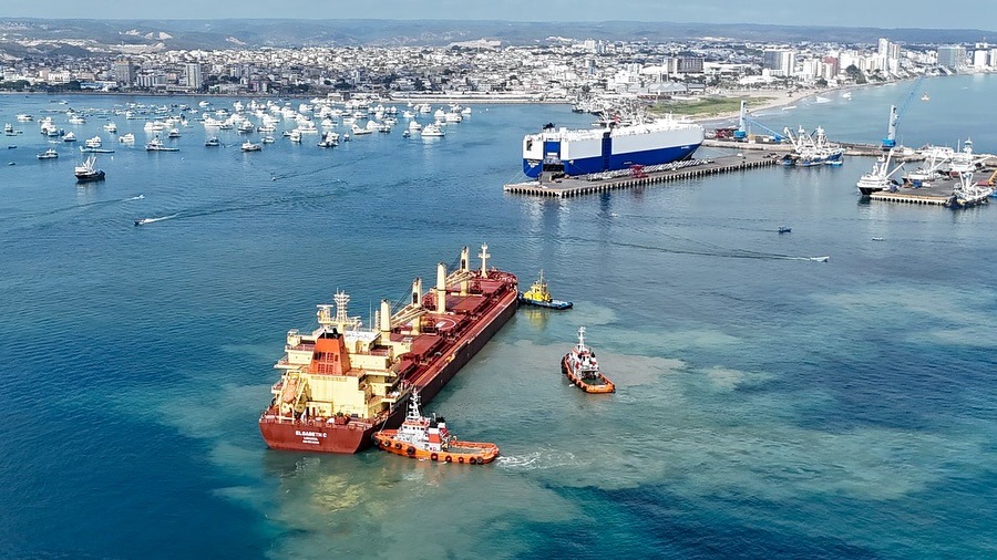 Las inversiones en dragado han sido clave para mantener la competitividad del puerto de Manta, permitiendo la llegada de embarcaciones de más calado. (Foto TPM).