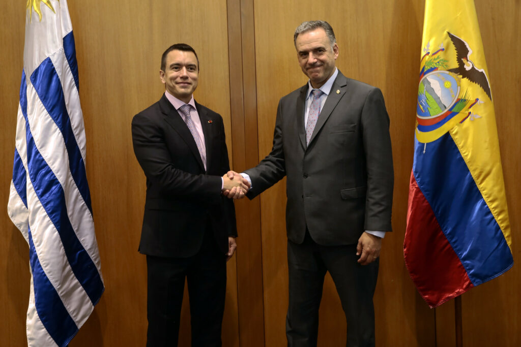 Daniel Noboa y Yamandú Orsi ratifican alianza estratégica entre Ecuador y Uruguay