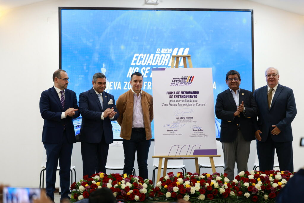Gobierno anuncia la primera Zona Franca Tecnológica de Ecuador en Cuenca