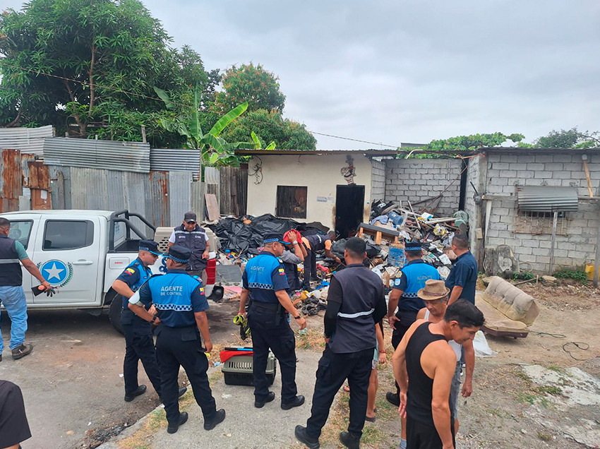 Un predio convertido en depósito de desechos en Guayaquil fue intervenido por el Municipio, recuperando el espacio público.