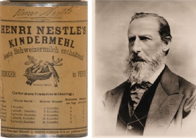 Henri Nestlé, un farmacéutico alemán radicado en Suiza, superó la pobreza para crear en 1867 la primera fórmula infantil del mundo.