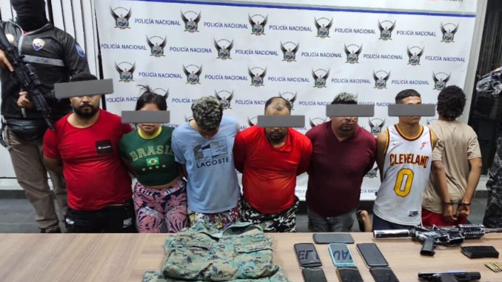 La Policía captura en la provincia de Los Ríos a siete personas que serían integrantes de una agrupación delincuencial. (Jhon Reimberg)