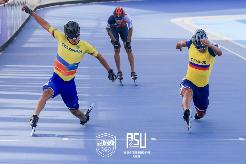 Nicolás García lidera patinaje de velocidad con oro en Asunción