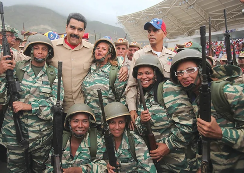Nicolás Maduro, anunció este viernes 22 de agosto un proceso de alistamiento masivo nacional a las milicias venezolanas.