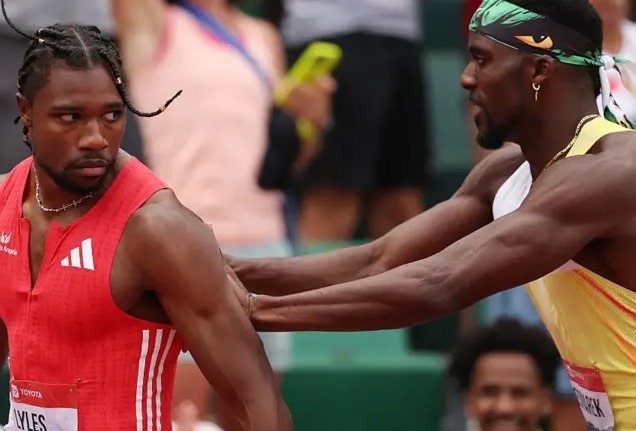 Noah Lyles se impuso en la final de los 200 metros en los campeonatos de atletismo de Estados Unidos.