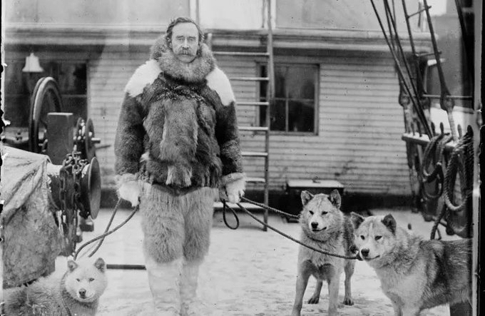 El 6 de abril de 1909. El marino, científico y explorador estadounidense Robert E. Peary, lideró la primera expedición al Polo Norte de la historia.