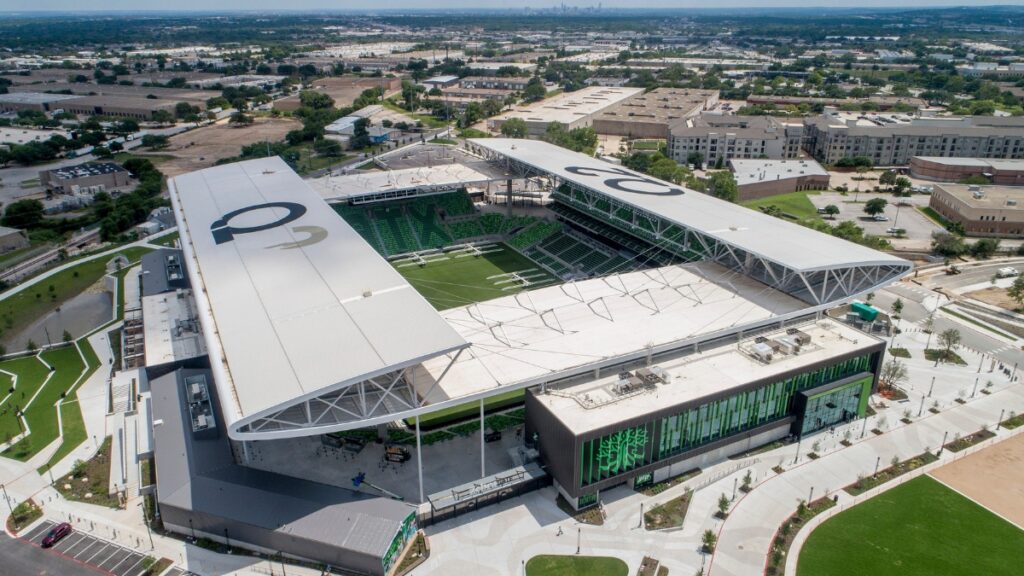 El Q2 Stadium de Austin, Texas, será la sede del encuentro entre las selecciones de Ecuador y Estados Unidos, el 10 de octubre de 2025. (Aeworldmap)