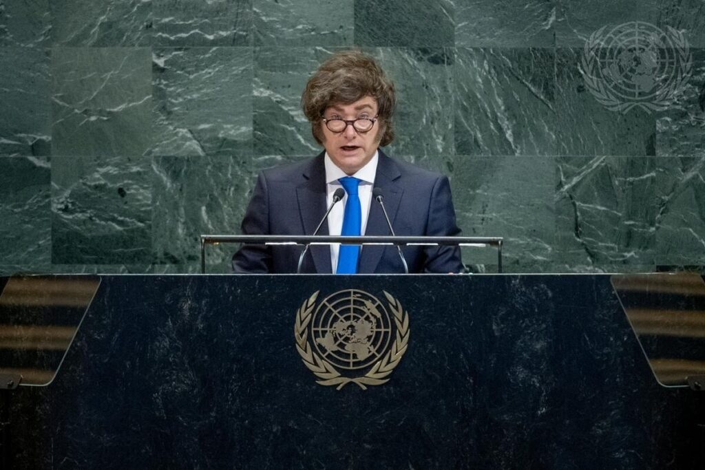 Javier Milei critica a la ONU: critica el gasto público y reivindica soberanía sobre Malvinas