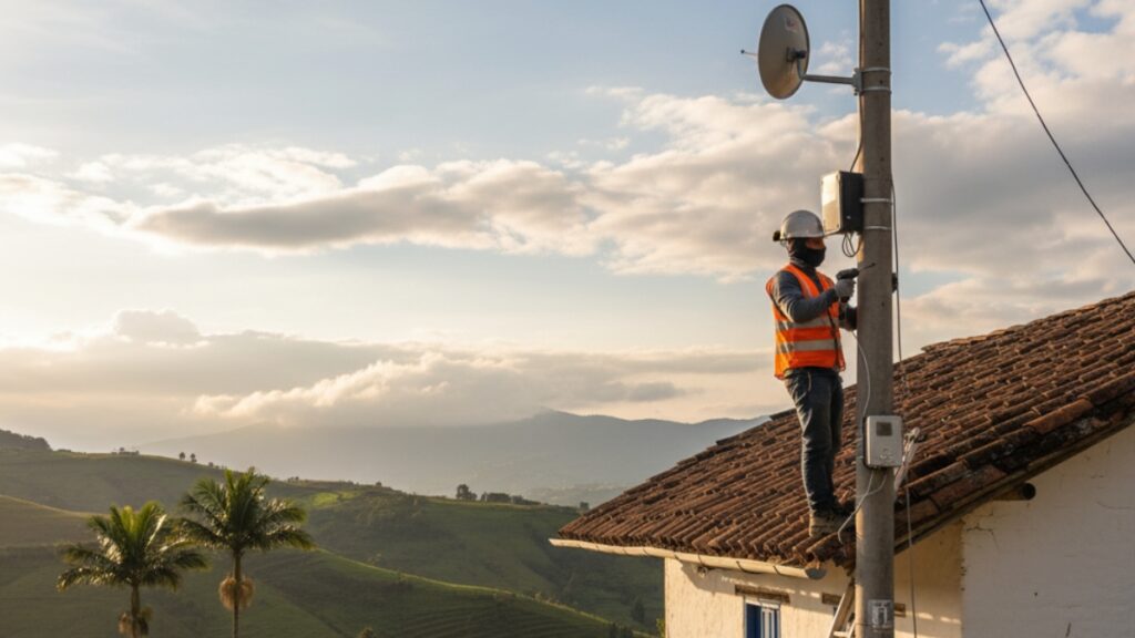 Un hombre murió cuando ayudaba a instalar el servicio de internet en una casa del cantón Buena Fe, provincia de Los Ríos. (Gemini)
