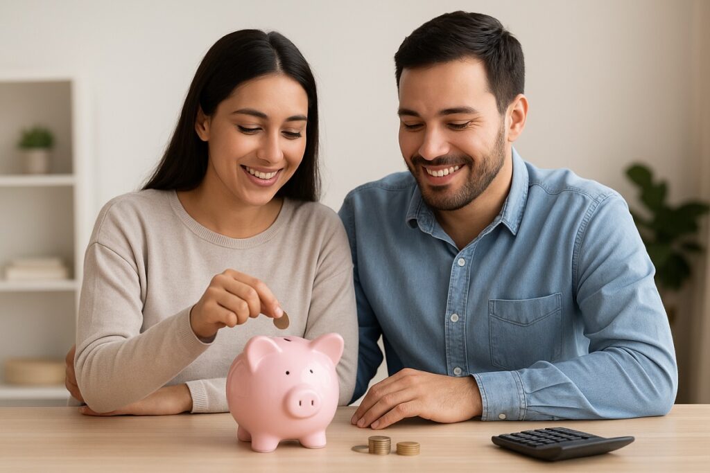 Ahorrar en pareja no se limita a guardar dinero. FOTO: Inteligencia Artificial (ChatGPT).