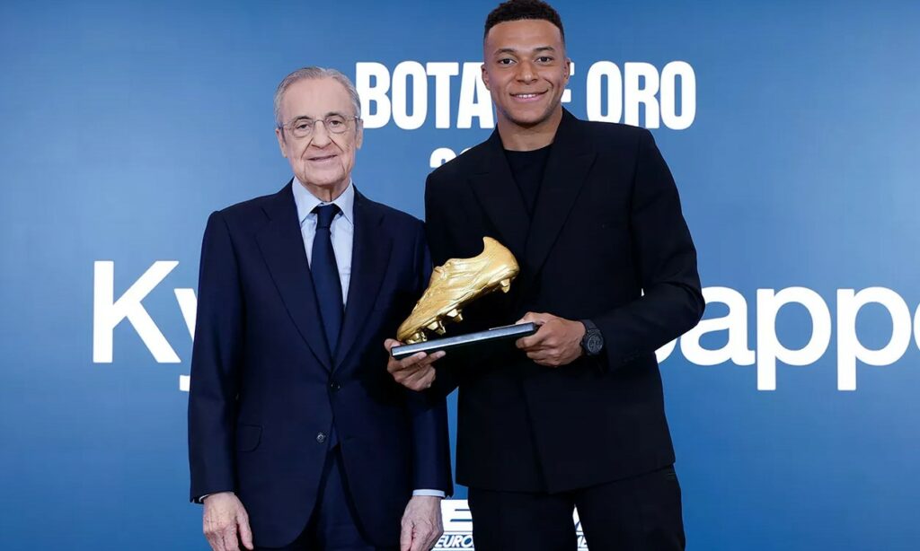 Mbappé agradece a Real Madrid tras conquistar la Bota de Oro por primera vez
