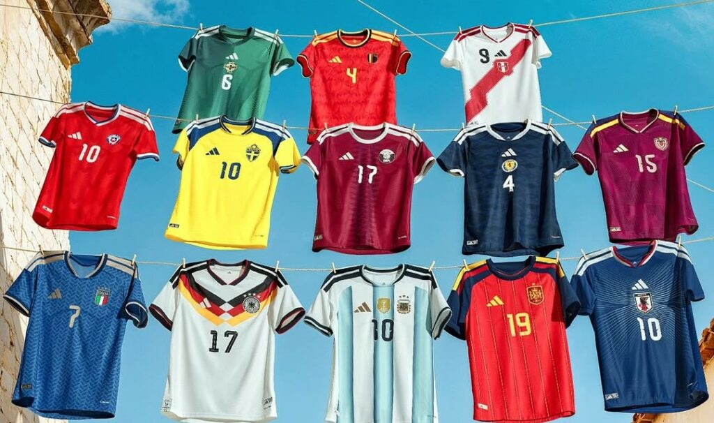 Adidas presenta 22 nuevas camisetas oficiales rumbo al Mundial de Fútbol 2026
