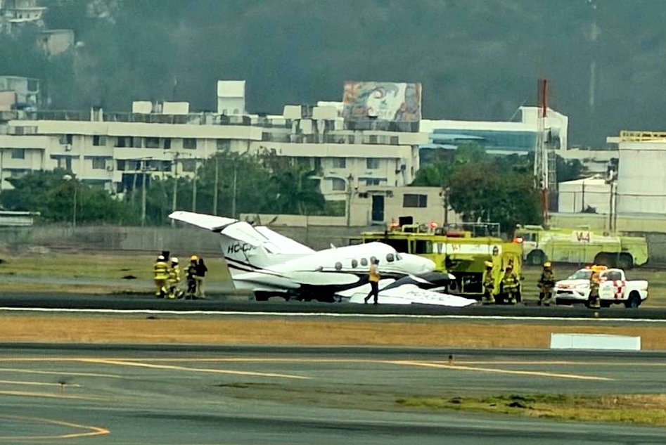 Aeropuerto de Guayaquil cierra operaciones temporalmente por un incidente con una pequeña aeronave