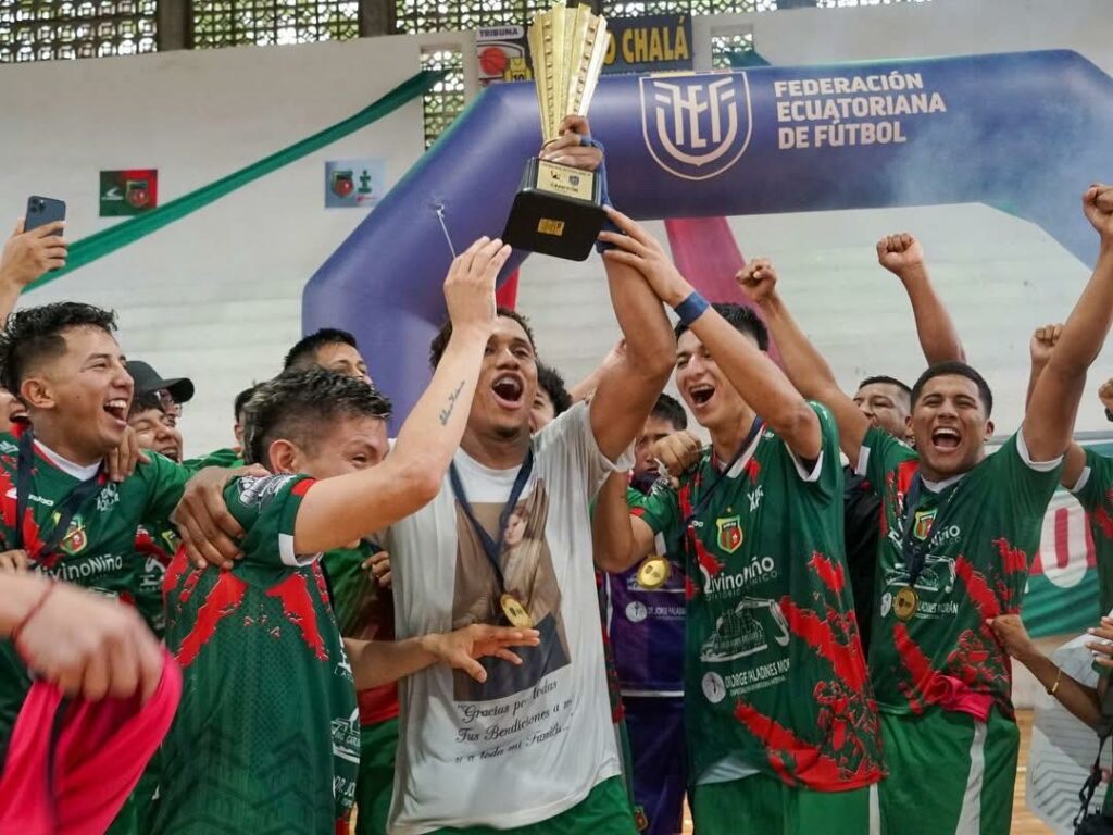 Divino Niño de Jipijapa se corona campeón nacional de futsal y clasifica a la Copa Libertadores 2026
