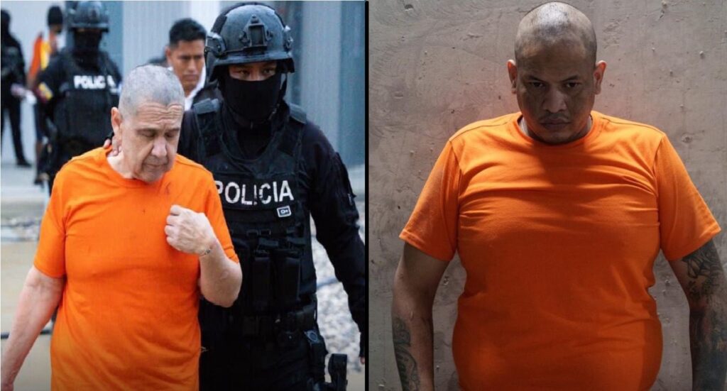 El exasambleísta Pablo Muentes y alias 'Invisible' en la nueva Cárcel del Encuentro, en Santa Elena. Foto: @DanielNoboaOk