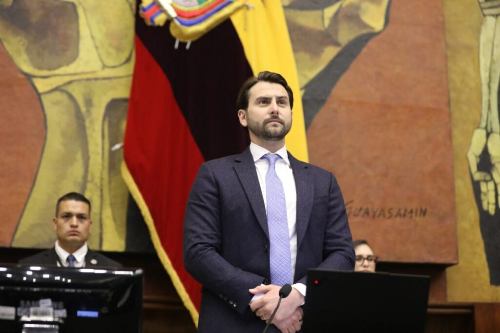 Niels Olsen, presidente de la Asamblea Nacional. FOTO: @AsambleaEcuador.