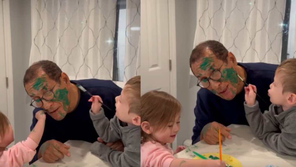 Ivo Uquillas, escultor manabita, protagoniza un divertido video con sus nietos y enternece las redes sociales.