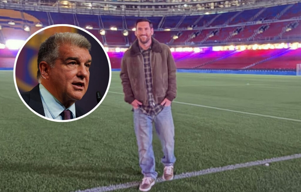 Joan Laporta propone estatua de Lionel Messi en el Spotify Camp Nou