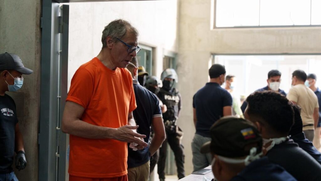 Jorge Glas fue trasladado a la Cárcel del Encuentro, según anunció el Presidente Daniel Noboa. (Daniel Noboa)