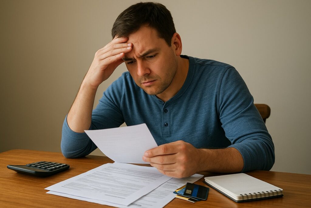 Los errores más frecuentes al pagar deudas sin una estrategia clara. FOTO: ChatGPT (Inteligencia Artificial).