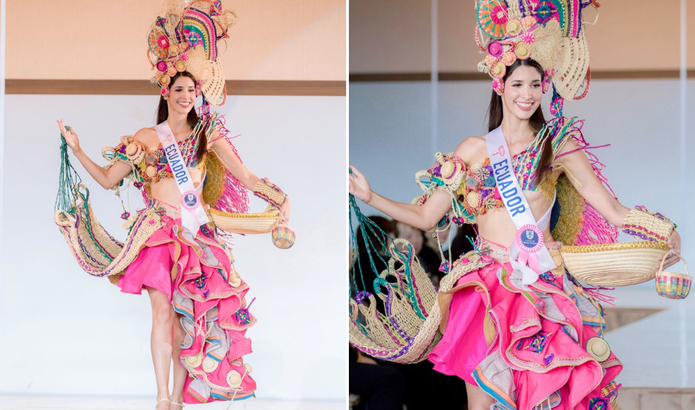 Miss International 2025: La ecuatoriana Eunice Rivadeneira lució un traje nacional inspirado en Manabí