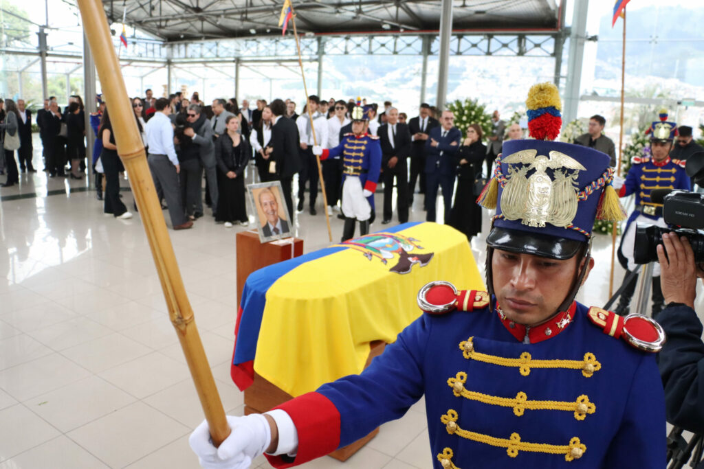 Funeral de Estado del Doctor Rodrigo Borja Cevallos, Ex Presidente de la República del Ecuador. Lugar Centro Cultural Itchimbia Fotos :API /Rolando Enríquez