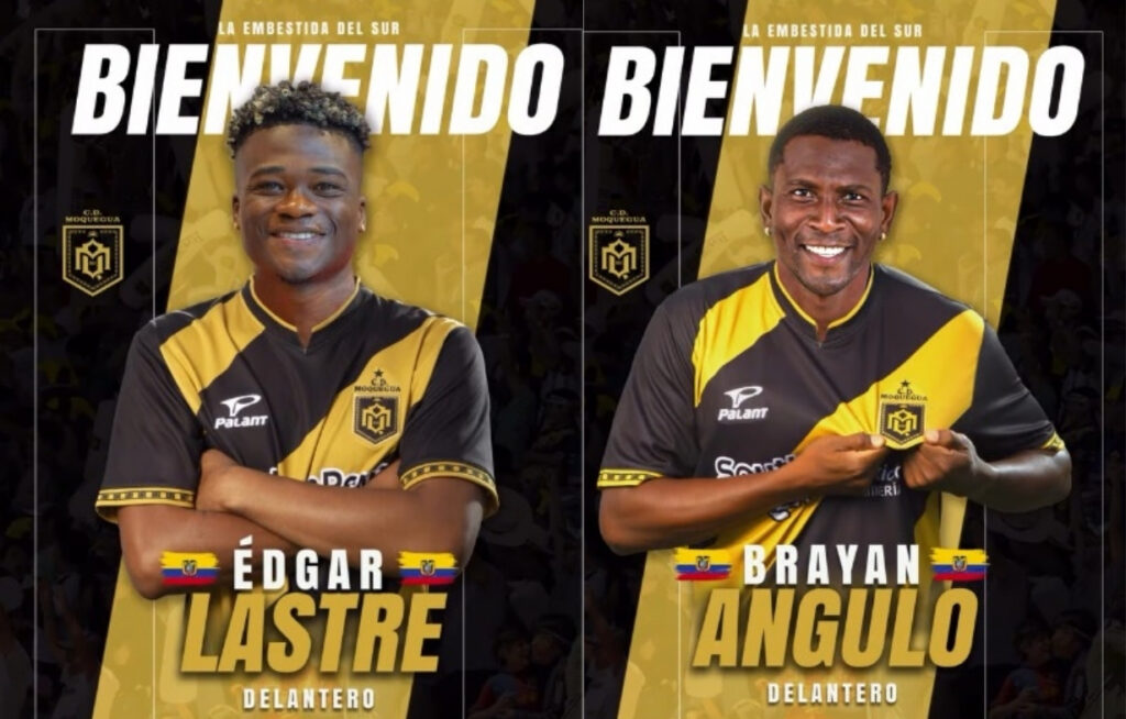 Brayan 'Cuco' Angulo y Edgar Lastre firman con Deportivo Moquegua.