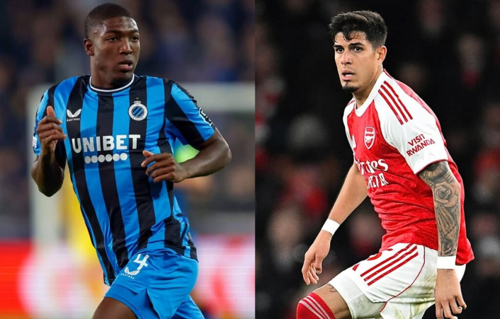 Brujas con Joel Ordóñez se mide al Arsenal de Piero Hincapié en Champions League