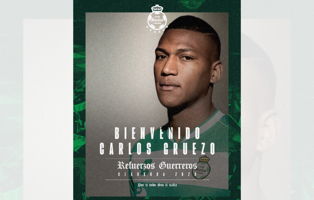 Carlos Gruezo ficha por Santos Laguna.j