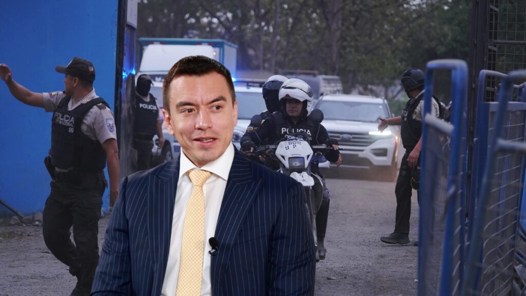 Daniel Noboa, Presidente de Ecuador, decreta áreas reservadas de seguridad en perímetros carcelarios. (API-Presidencia de Ecuador)