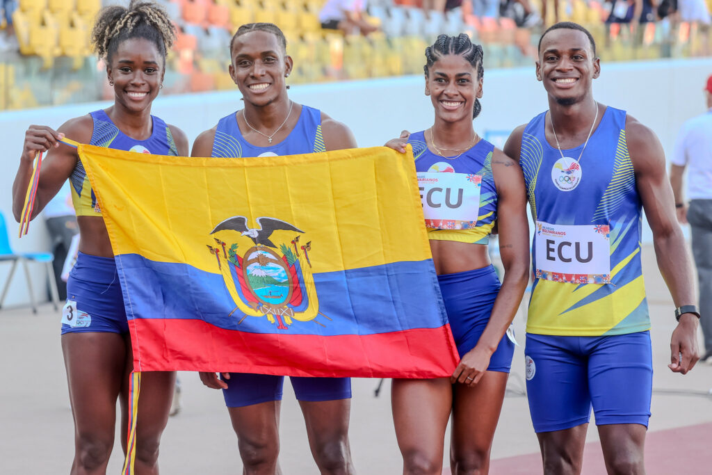 Ecuador se proclama primer campeón bolivariano del relevo mixto 4×100 m en Ayacucho 2025
