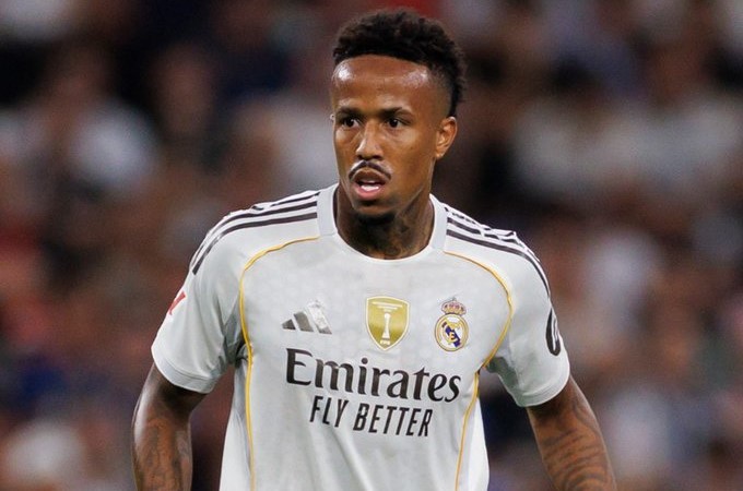 Éder Militão, del Real Madrid, fuera cuatro meses por lesión en el bíceps femoral izquierdo