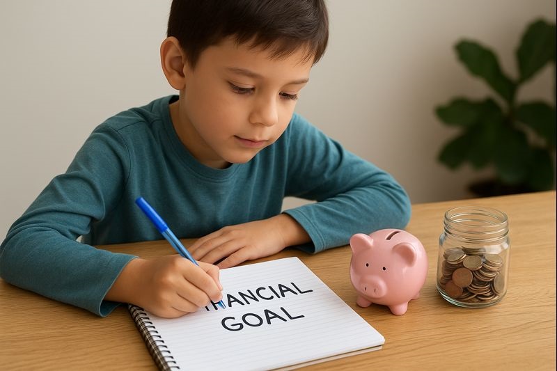 Educación económica: cómo enseñar a los niños a fijar objetivos de ahorro. FOTO: Inteligencia Artificial (ChatGPT).