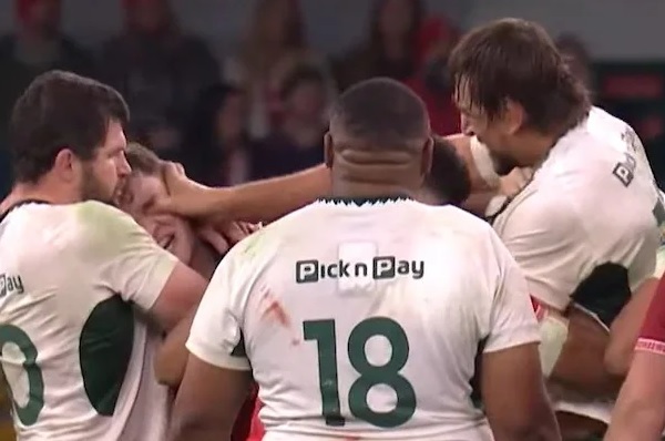 El segunda línea sudafricano Eben Etzebeth podría recibir una suspensión de hasta 208 semanas por hundir el pulgar en el ojo de su rival galés Alex Mann.