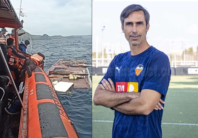 Fernando Martín Carreras, entrenador del Valencia CF Femenino B, de 44 años, y tres de sus hijos menores fallecieron en el naufragio de una embarcación turística.