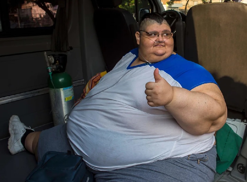 Juan Pedro Franco, el mexicano que en 2017 obtuvo el récord Guinness como el hombre más obeso del mundo al registrar cerca de 595 kilogramos,