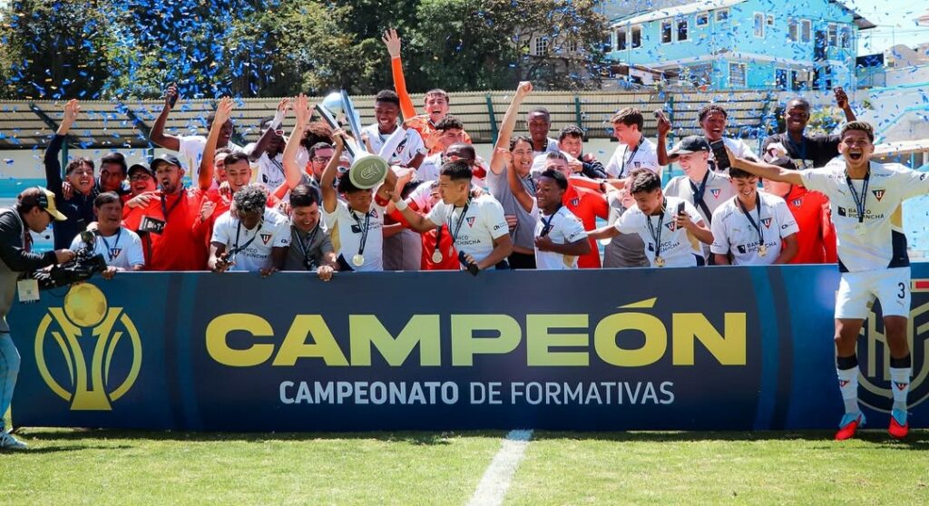 Liga de Quito quedó campeón nacional de la categoría Sub-19 en Ecuador.