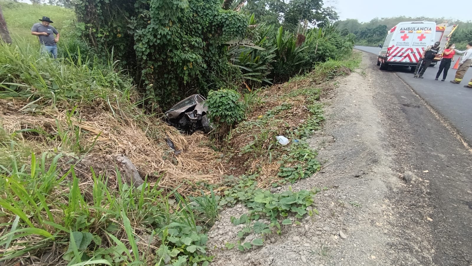 Santo Domingo familiares retiraron el cuerpo de hombre fallecido en accidente vial 3
