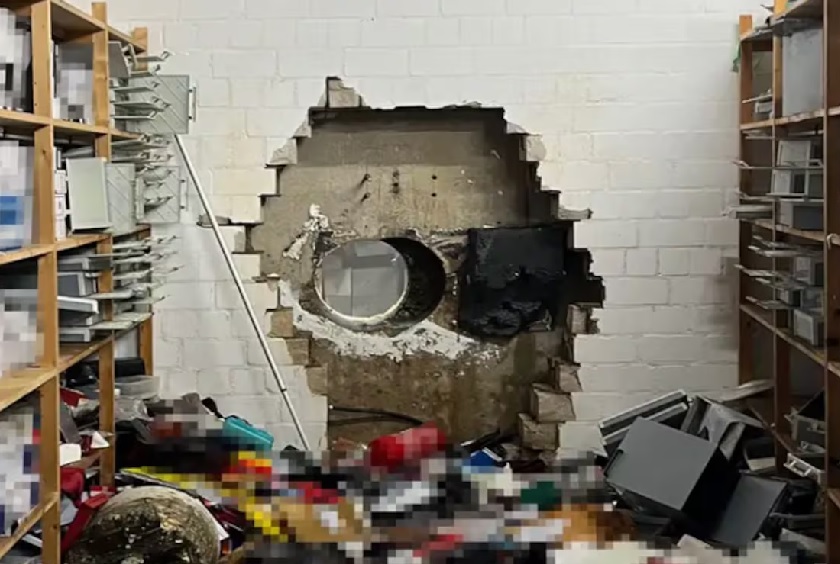 Un grupo de delincuentes ingresó a la cámara acorazada de una sucursal del banco Sparkasse en Gelsenkirchen, al oeste de Alemania y cometió el robo del siglo.