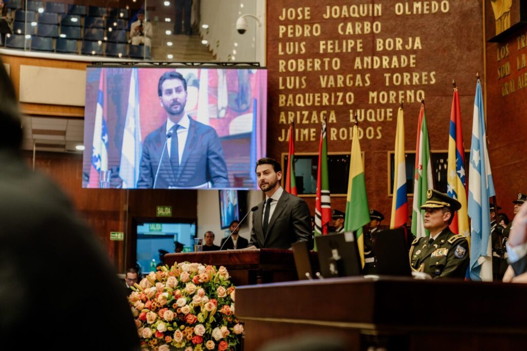 El presidente Niels Olsen hizo énfasis en su año legislativo. FOTO: @NielsOlsen.