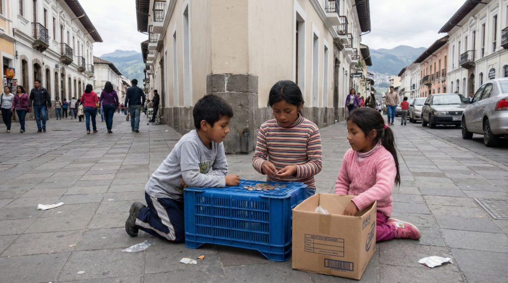 Trabajo infantil en Ecuador aumenta en diciembre y activa campaña.