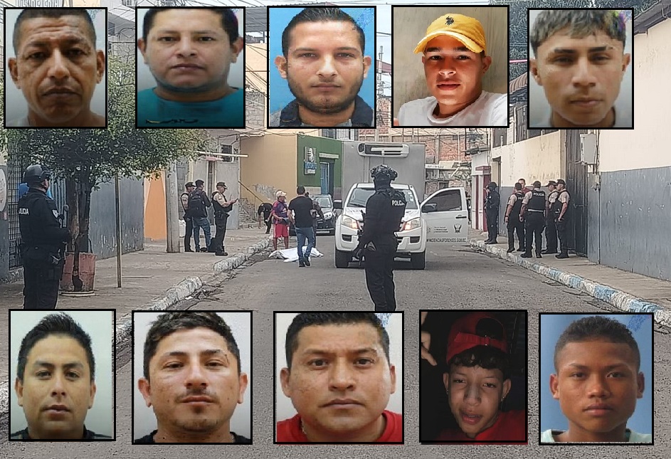 Diez hombres asesinados dejaron una serie de ataques armados perpetrados durante el fin de semana del 10 y 11 de enero de 2026 entre Manta y Montecristi,