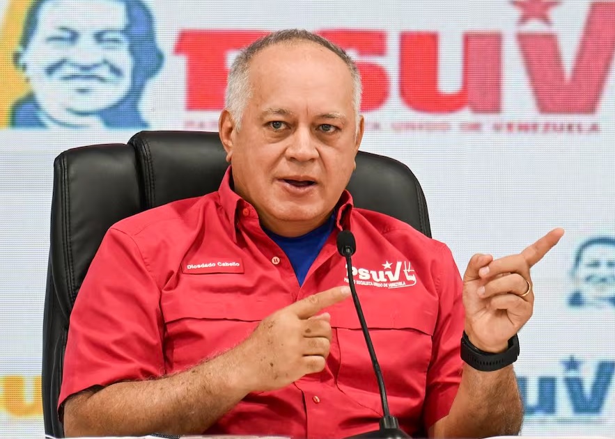 Diosdado Cabello, ministro del Interior y Justicia de Venezuela, lanzó duras críticas contra los presidentes de Ecuador, Daniel Noboa, y de Argentina, Javier Milei.