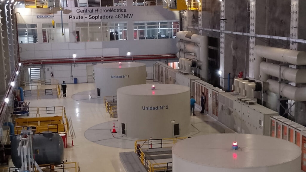 La unidad 1 de la central hidroeléctrica Sopladora retoma su operación comercial luego de proceso de mantenimiento. (Celec)
