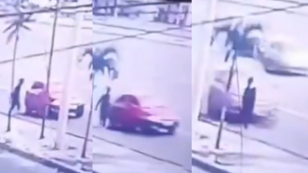 Video Así atropelló un conductor a delincuente que había asaltado al chofer de un auto en la vía Perimetral de Guayaquil.
