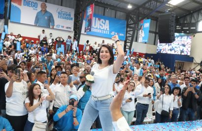 La convención de la Revolución Ciudadana será en Manta, anunció su presidenta, Luisa González. FOTO: API.