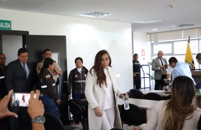 Audiencia de formulación de cargos por difusión de información reservada en contra de Ex Comandante Tannya Varela, Lus Erazo y Rodney Rengel, en la Corte Provincial de Justicia de Pichincha. Abogado Stalin Raza Fotos :API /Rolando Enríquez